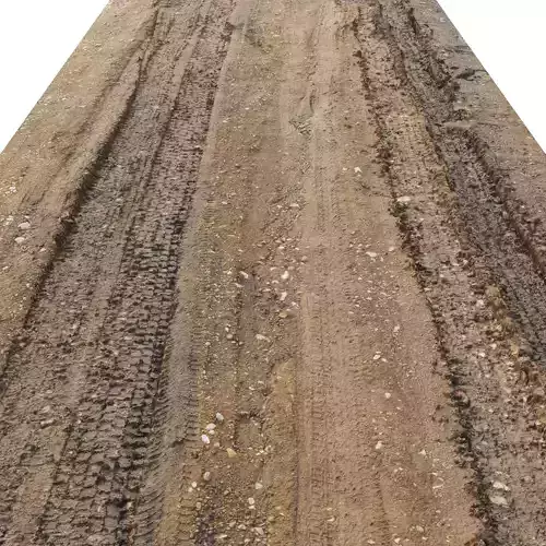 16K Dry Dirt Road material N12 - 16 meters 3D model