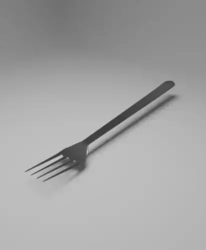 Low poly fork