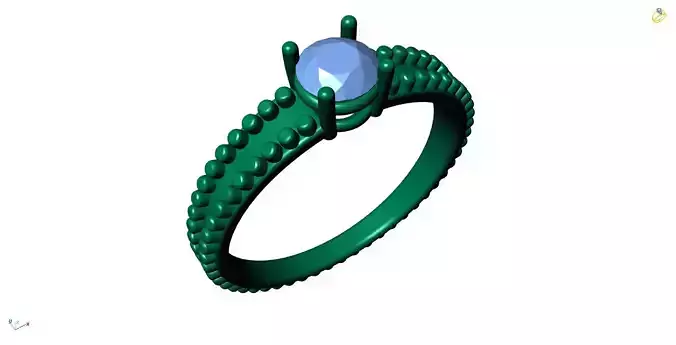 Jewelry 3D Models with render and 3dm  stl - R-3914
