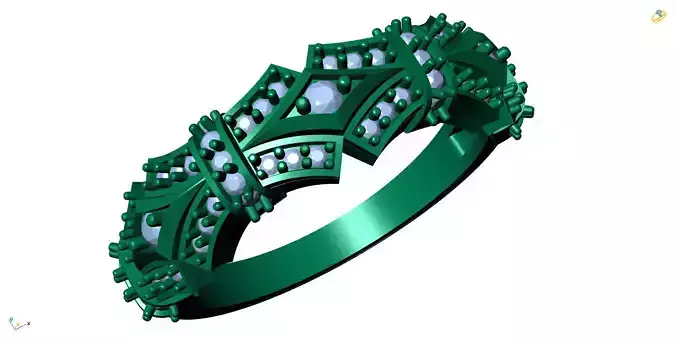 Jewelry 3D Models with render and 3dm  stl - R-3915