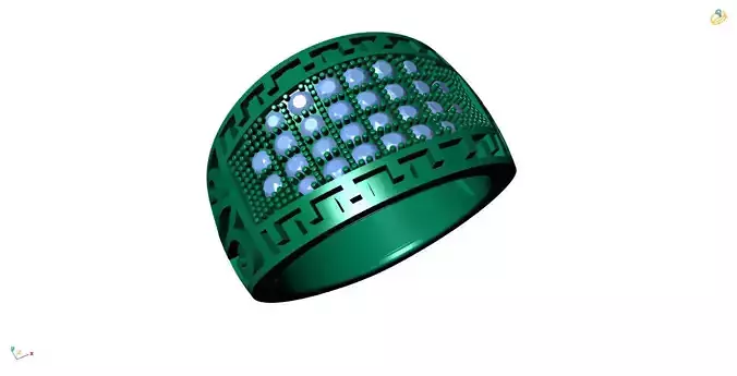 Jewelry 3D Models with render and 3dm  stl - R-3918