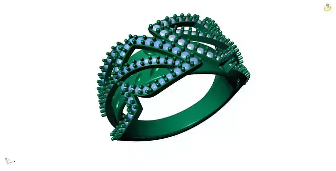 Jewelry 3D Models with render and 3dm  stl - R-3919