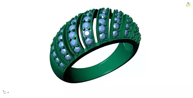 Jewelry 3D Models with render and 3dm  stl - R-3920