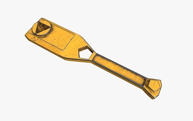 Hydrant Wrench Free low-poly 3D model