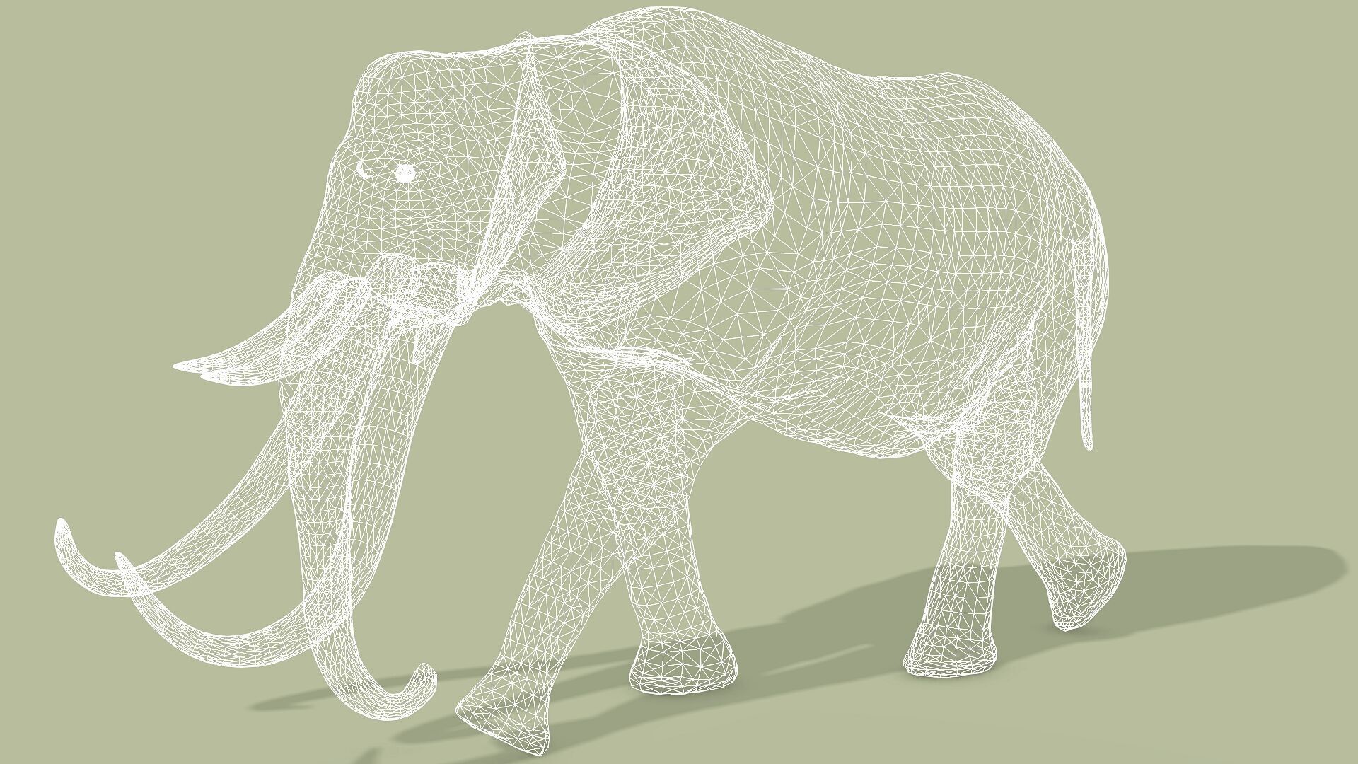 ELEPHANT RIGGED ANIMATED 5 Low-poly 3D model_13