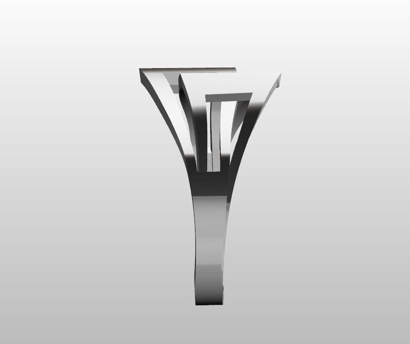 Geometric ring 3D print file 3D print model_1