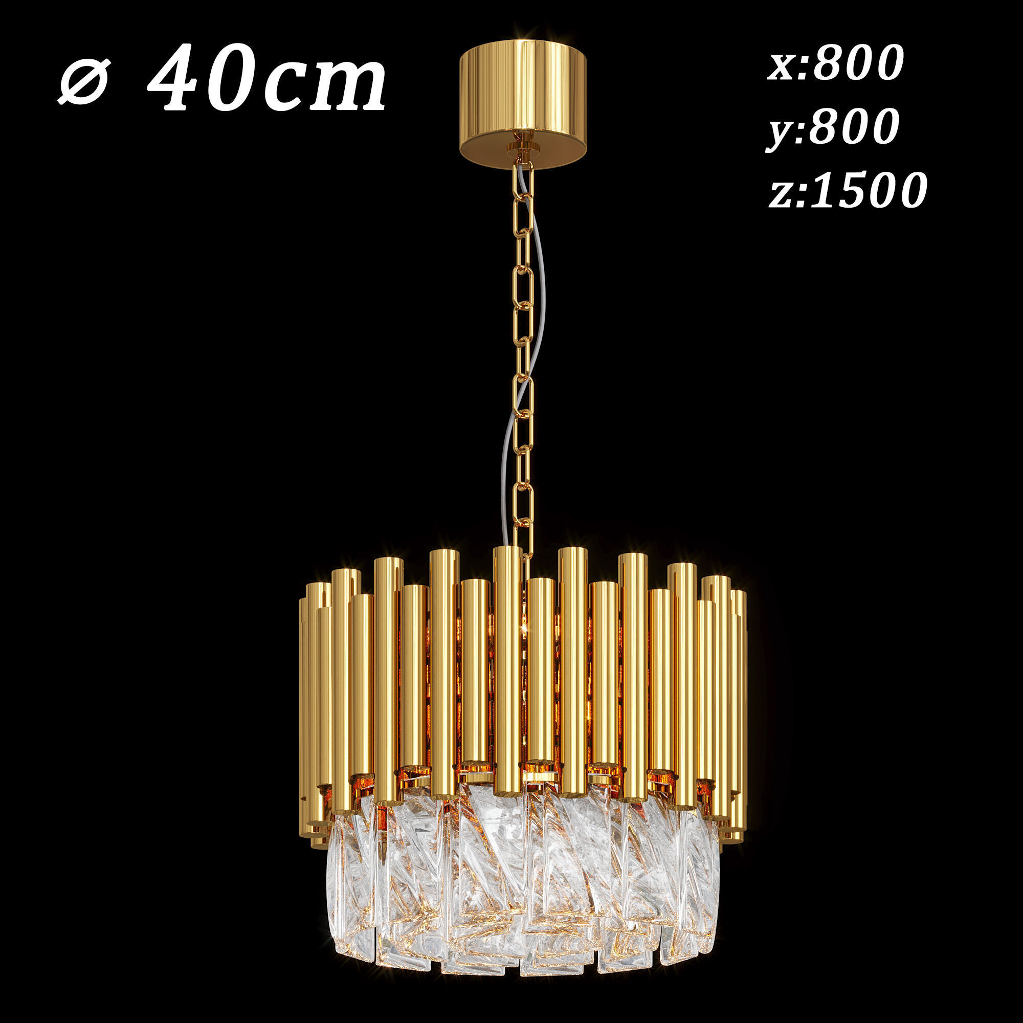 Pendant chandelier COLISEUM by Topsvet Low-poly 3D model_3