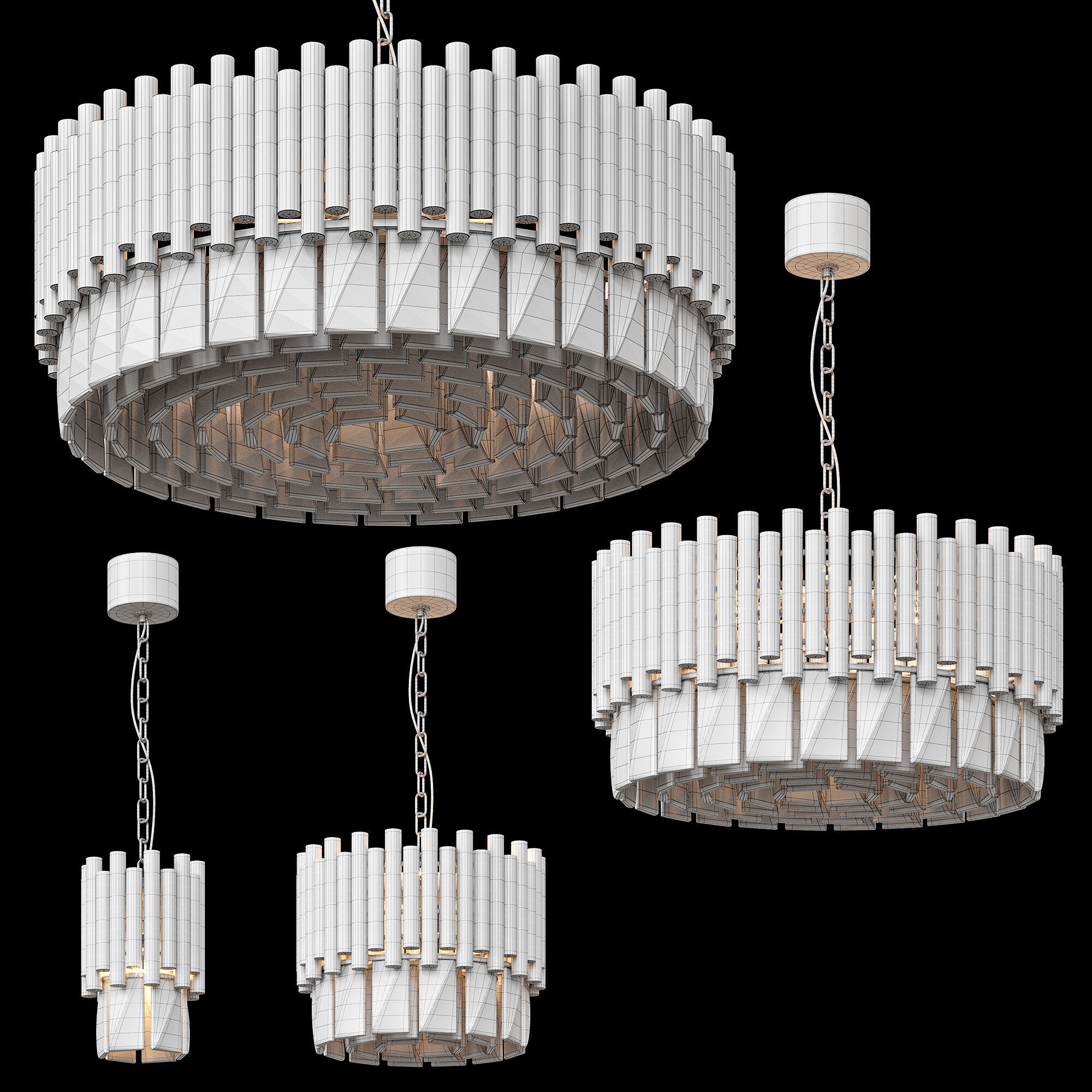 Pendant chandelier COLISEUM by Topsvet Low-poly 3D model_5