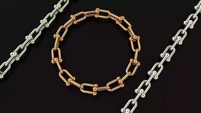 Tiffany Inspiration HardWear Chain Link 3D print model
