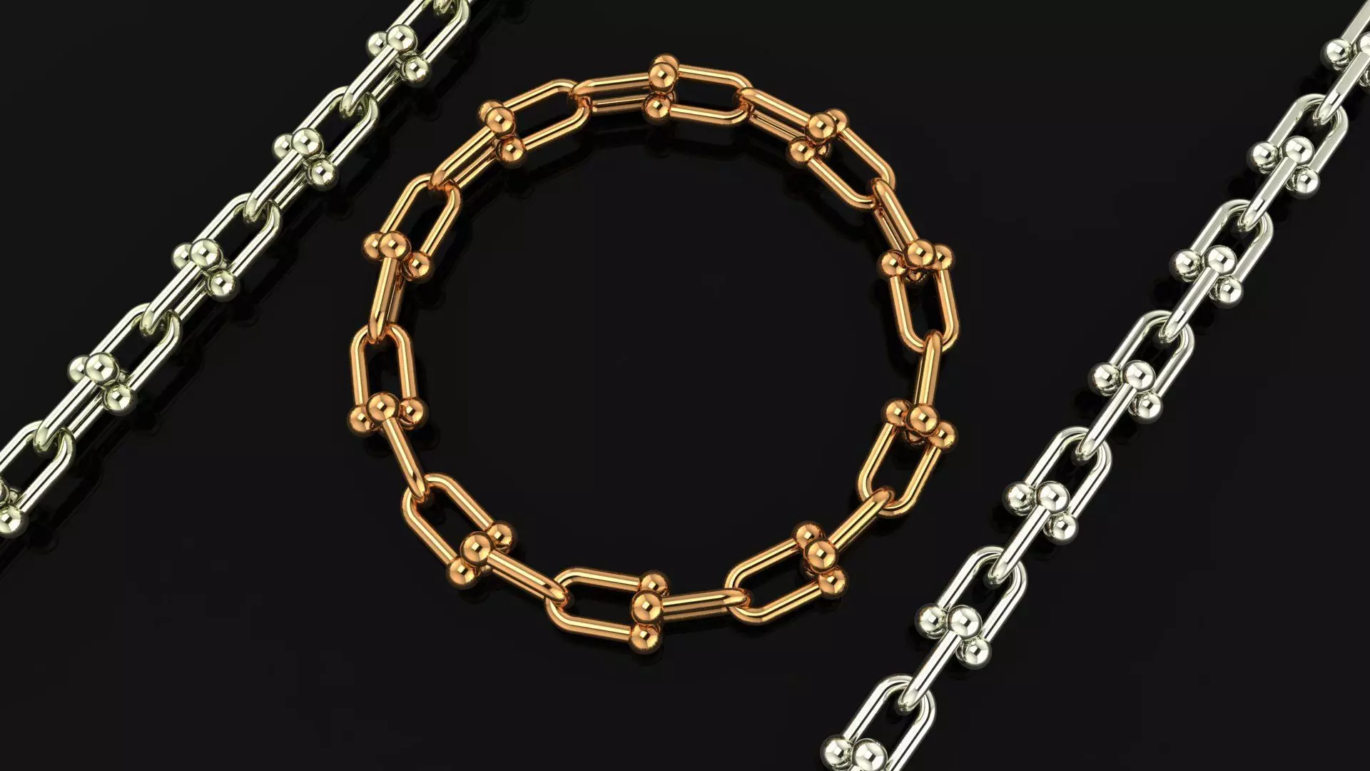 Tiffany Inspiration HardWear Chain Link 3D print model