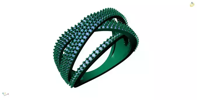 Jewelry 3D Models with render and 3dm  stl - R-3925