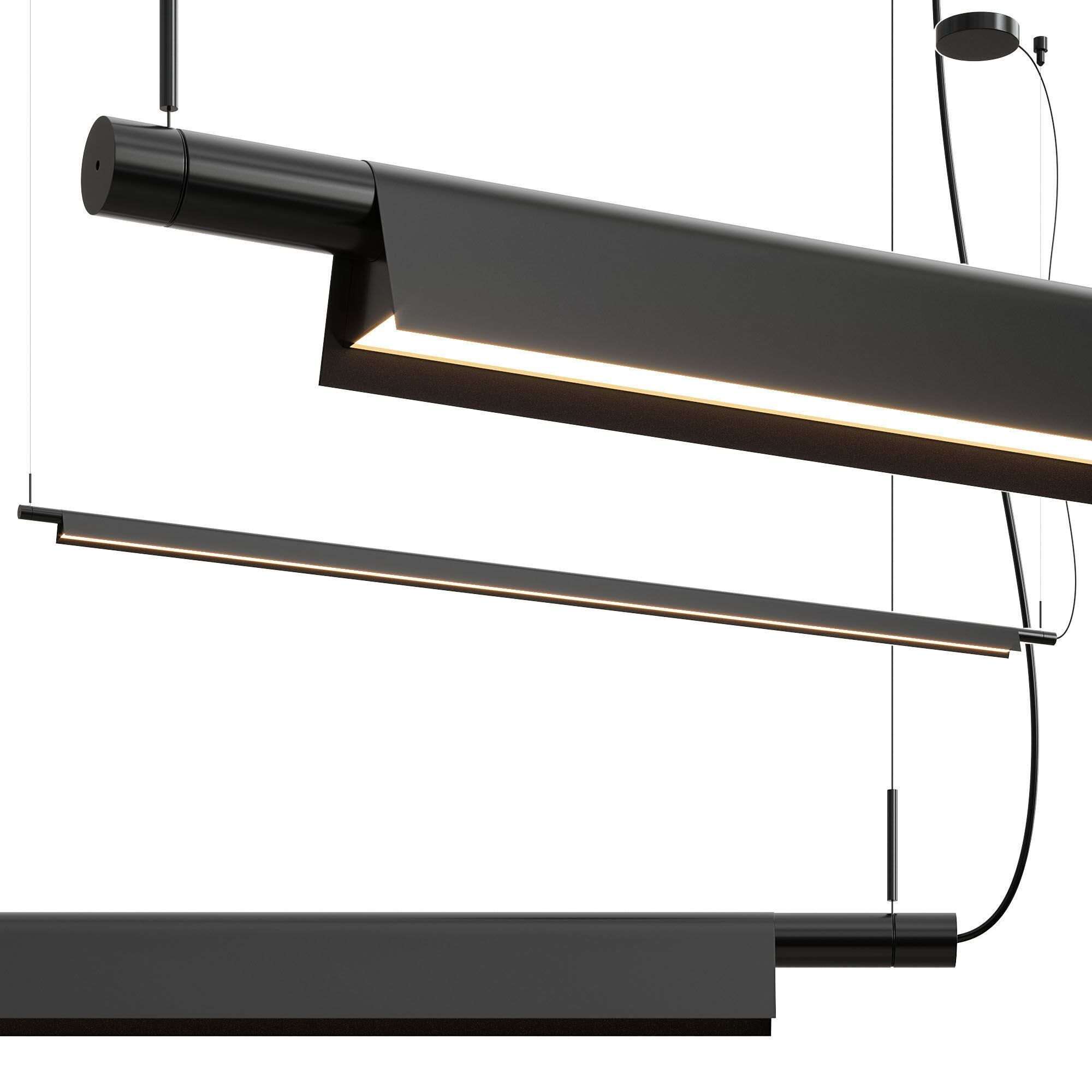 Compendium Chandelier by Luceplan Low-poly 3D model_1