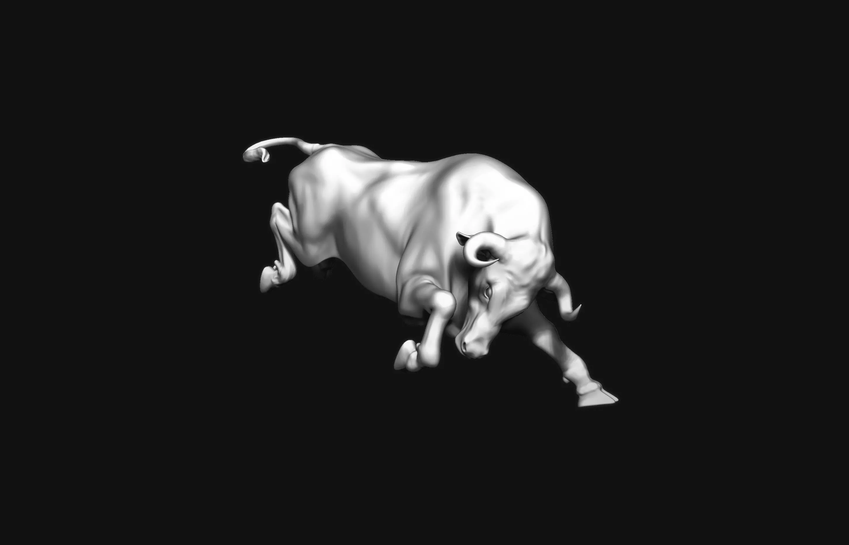 Running Bull 3D Print Model 3D print model_0