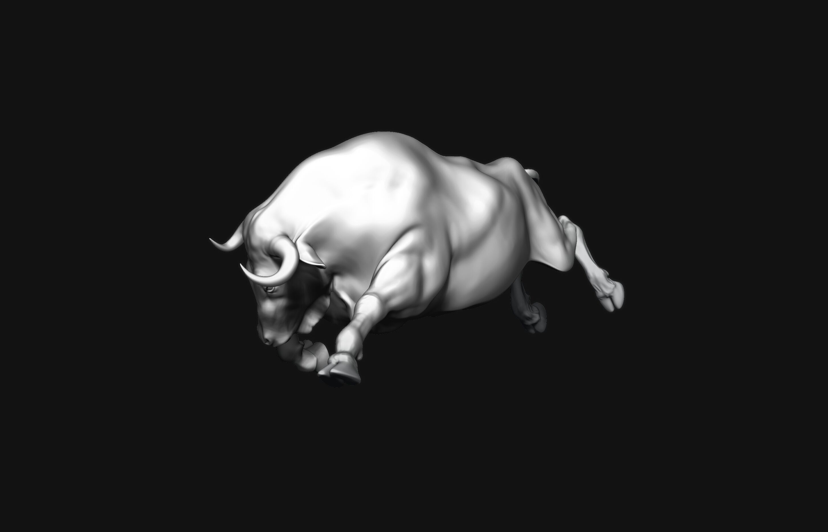 Running Bull 3D Print Model 3D print model_5
