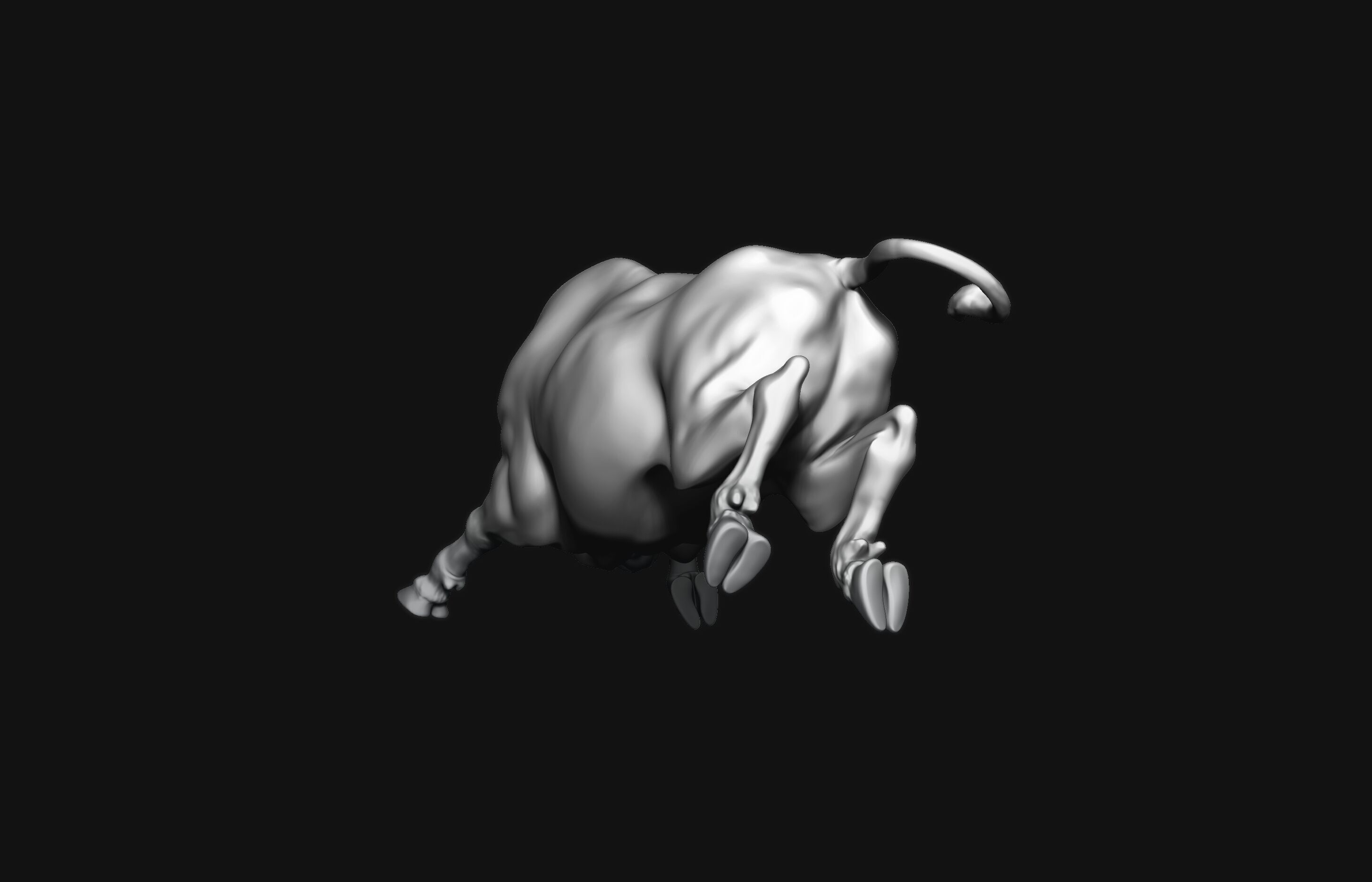 Running Bull 3D Print Model 3D print model_3