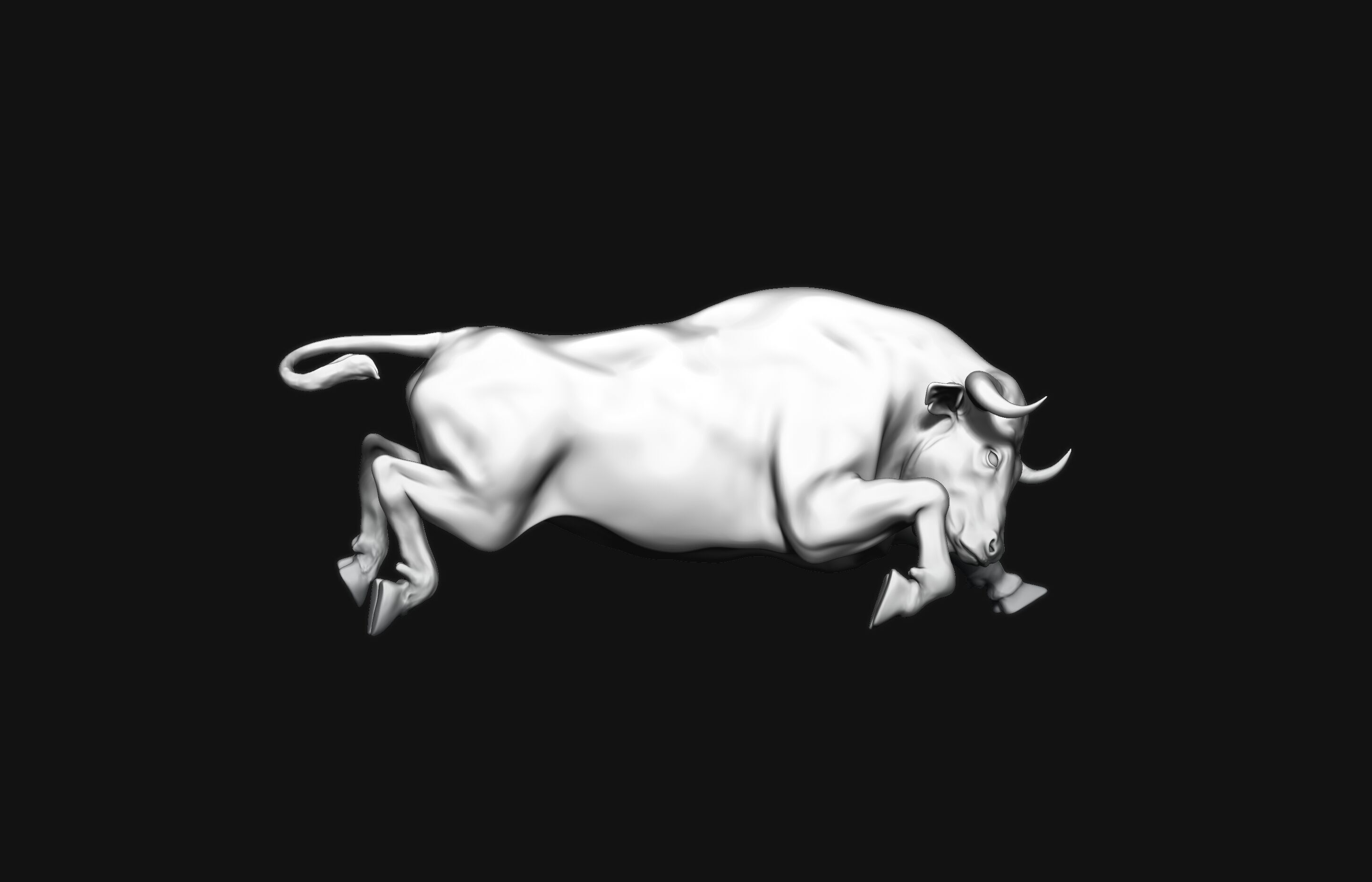 Running Bull 3D Print Model 3D print model_2