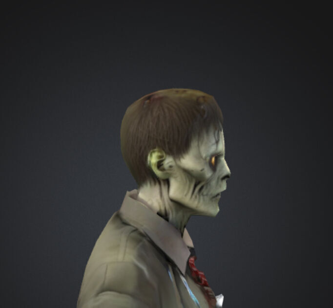 Dayz Themed Doctor Zombie Low-poly 3D model_6