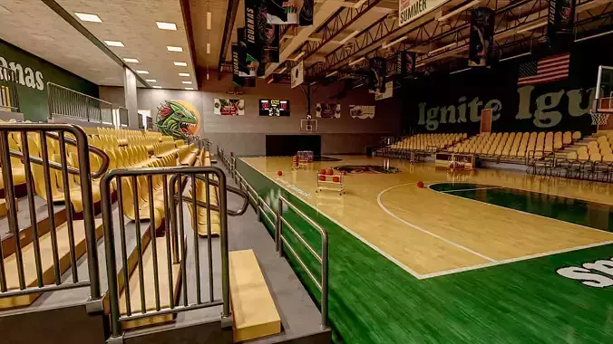 HS Basketball Gym Ignite Iguanas 3D model