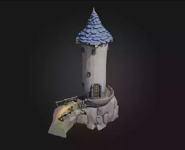 Enchanted Tower  A Mystical Retreat Above the Clouds