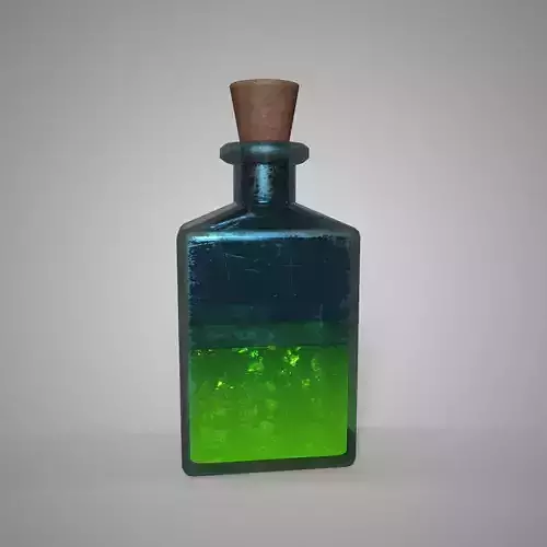 Toxic Concoction Green Poison Potion Game Ready Fantasy Asset