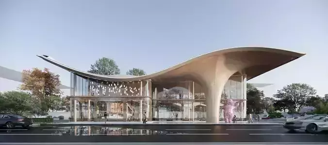 Modern public buildings