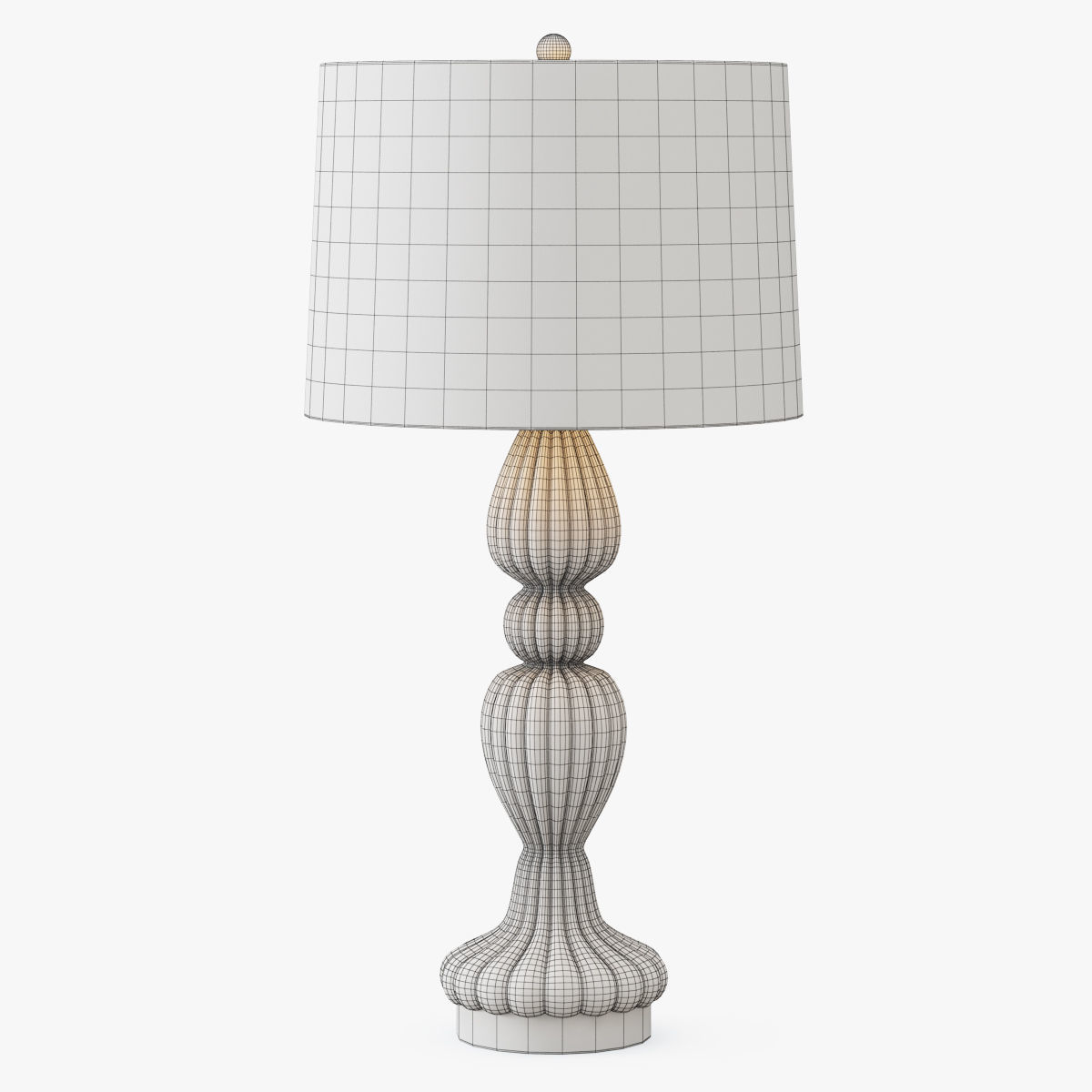Scalloped Table Lamp 3D model_2