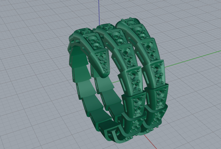 Ring snake Model 7423 3D print model_3