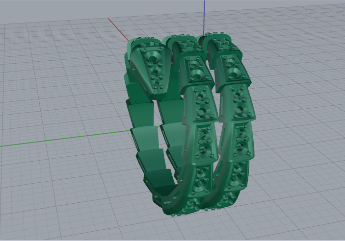 Ring snake Model 7423 3D print model_4