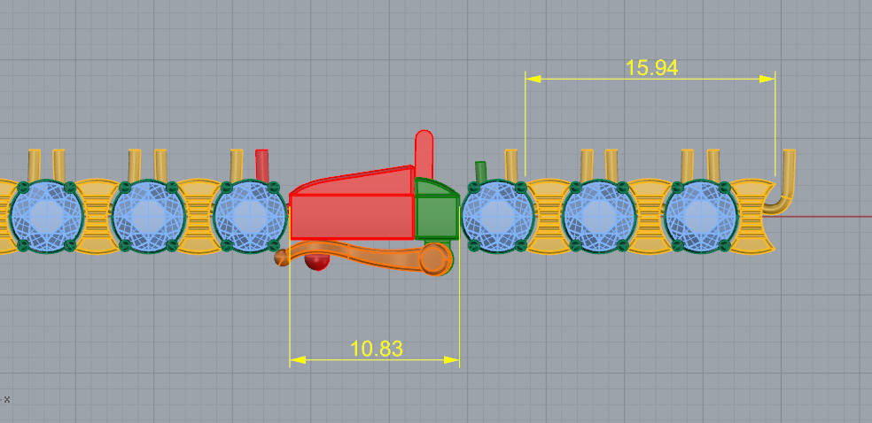 Bracelet Model 7422 3D print model_4