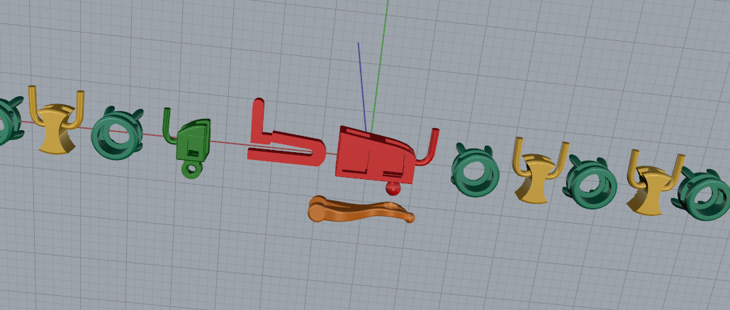 Bracelet Model 7422 3D print model_3