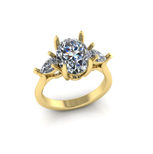 Ring graff oval Model 7414 3D print model_1