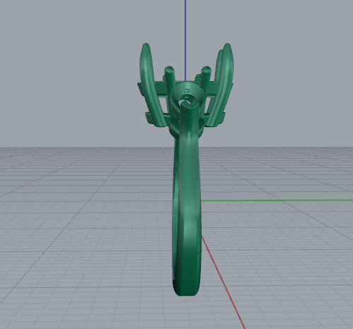 Ring graff oval Model 7414 3D print model_3