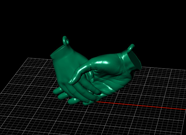 Hand pendant Model 7410 3D print model_2
