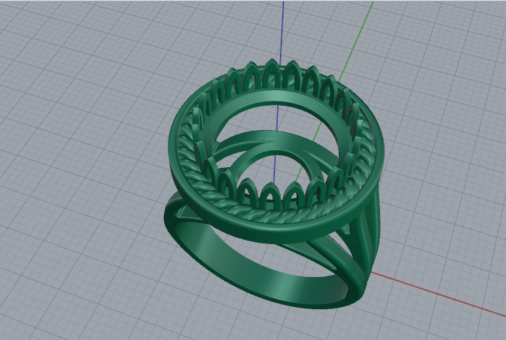 Ring Model 7405 3D print model_2