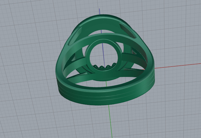Ring Model 7405 3D print model_4