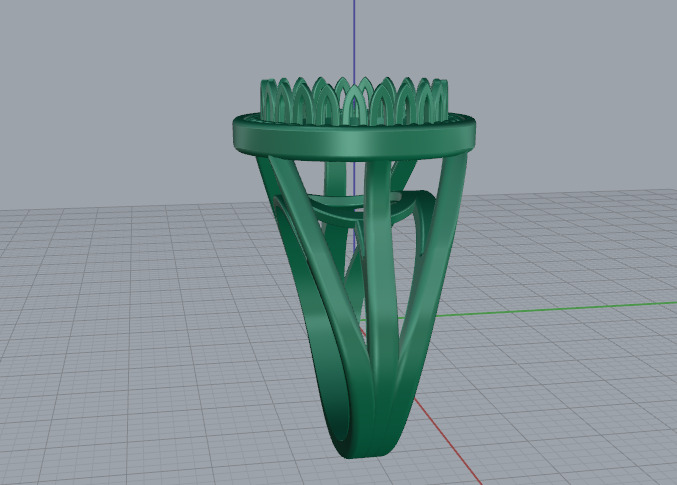 Ring Model 7405 3D print model_3