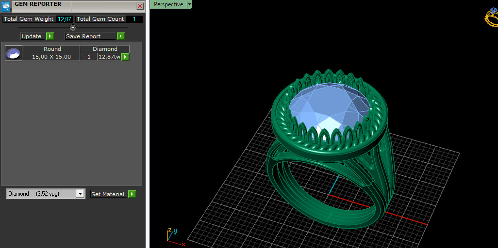 Ring Model 7405 3D print model_7