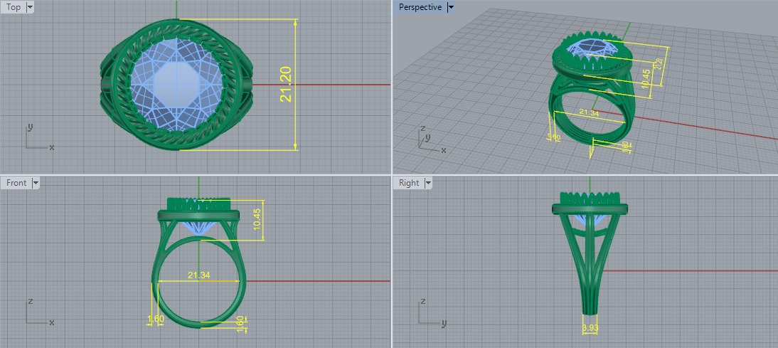 Ring Model 7405 3D print model_5