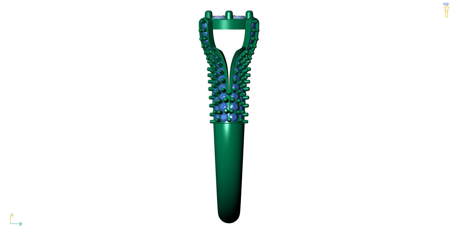 Jewelry 3D Models with render and 3dm stl - R-3929 3D print model_3