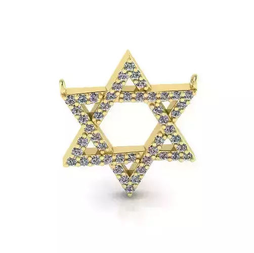 Star of David Pendant Model 7393 3D print model