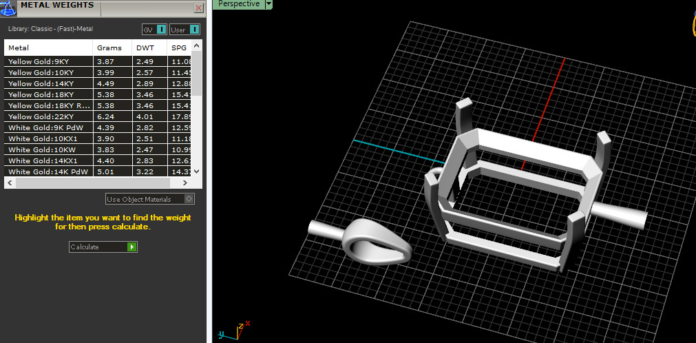 Pendant emerald Model 7389 3D print model_6