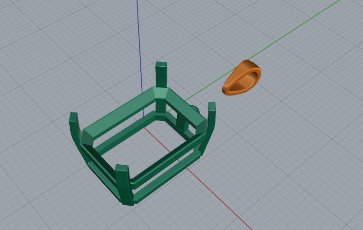 Pendant emerald Model 7389 3D print model_2