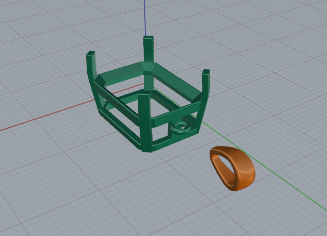 Pendant emerald Model 7389 3D print model_3