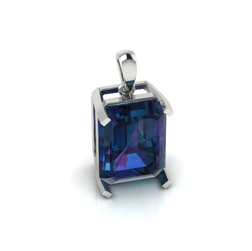 Pendant emerald Model 7389 3D print model_1