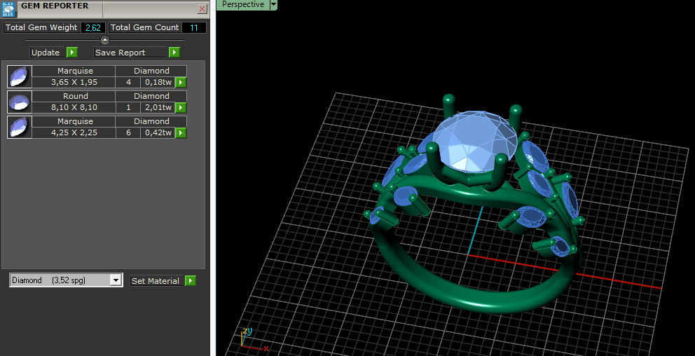 Ring leaves Model 7388 3D print model_7