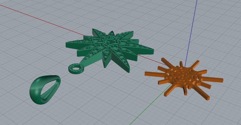 Stern Pendant Model 7387 3D print model_3