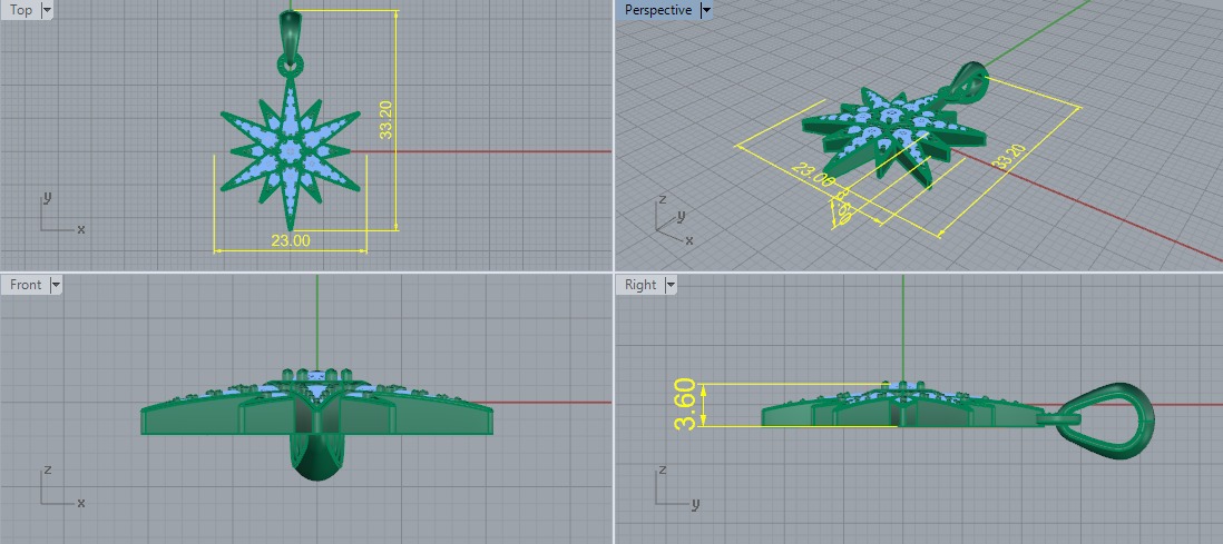 Stern Pendant Model 7387 3D print model_5