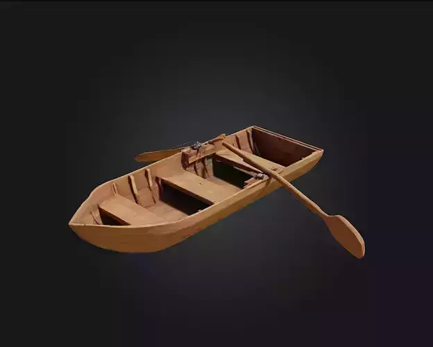 Rowboat Tranquility  Drift into Calm Waters