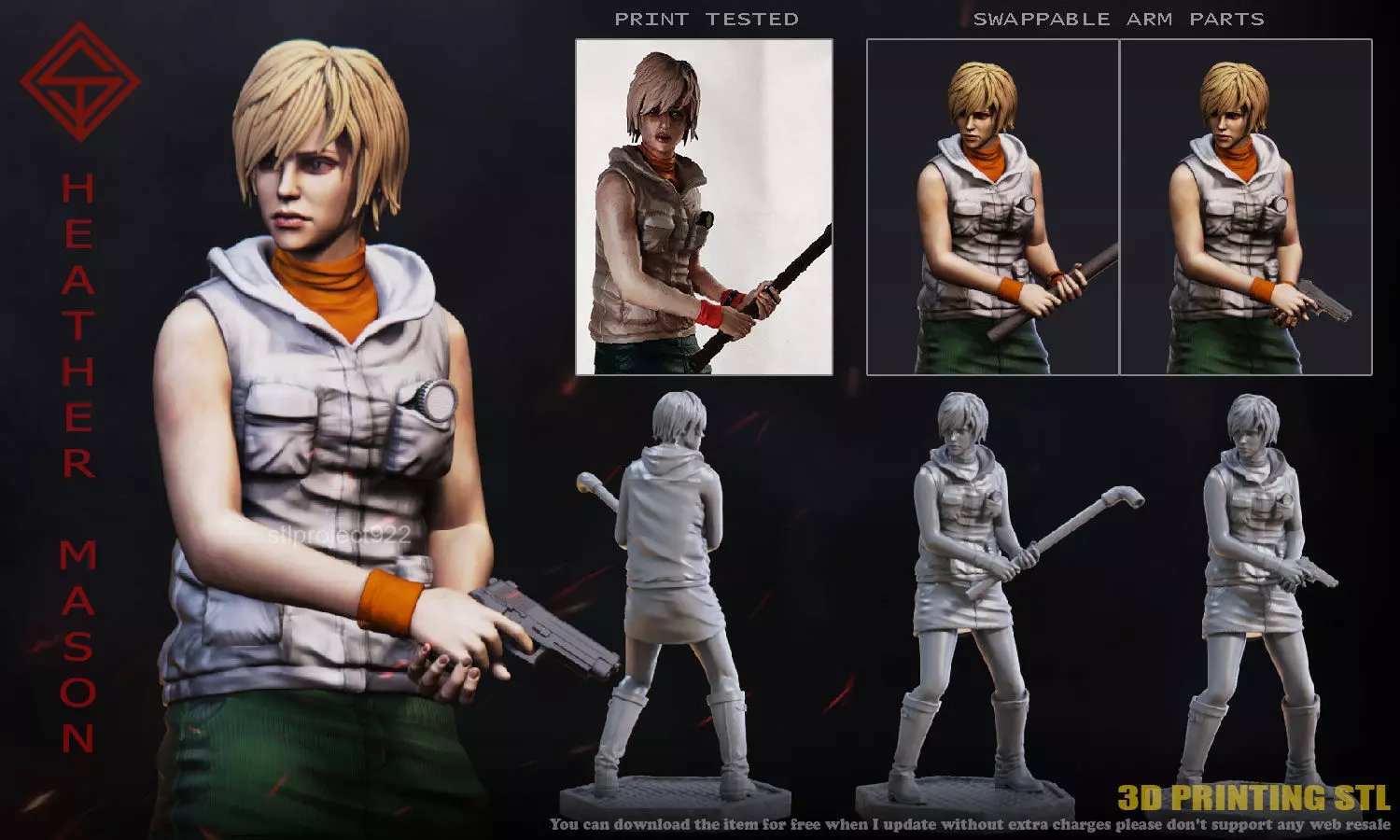 Heather Mason 3D print model