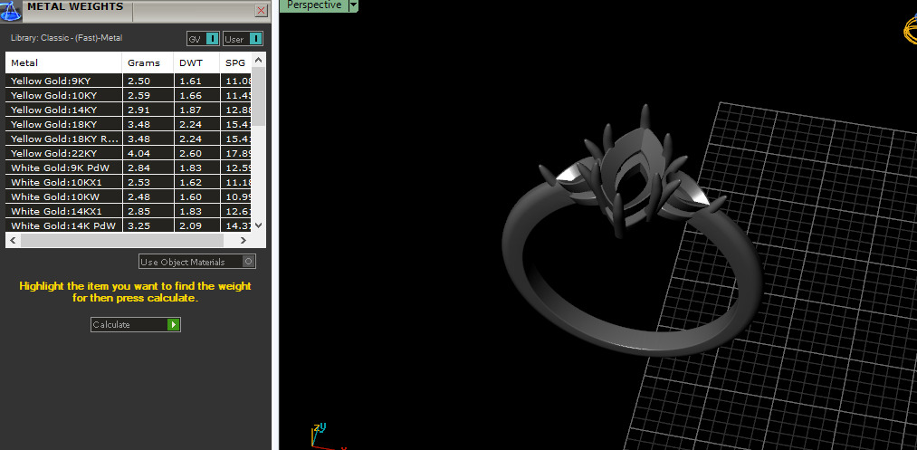 Ring marquise Model 7481 3D print model_6